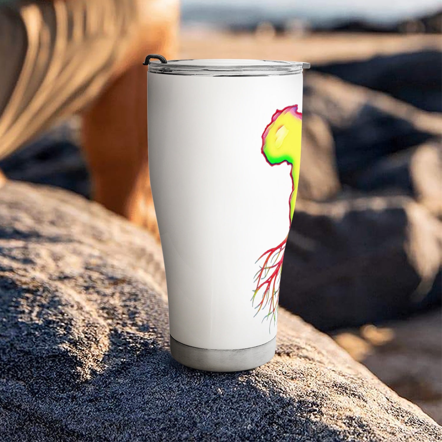 30oz Curve Tumbler with African Roots Image