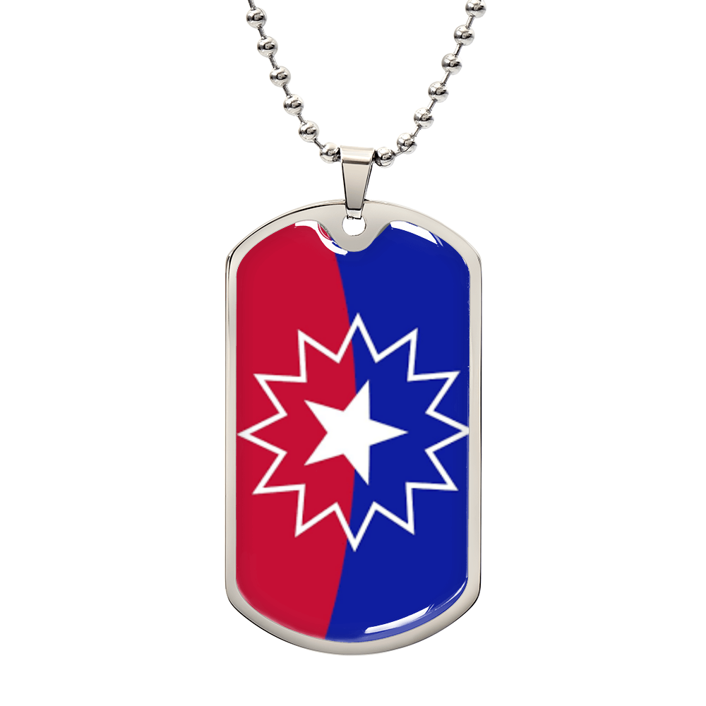 Juneteenth Luxury Graphic Dog Tag Necklace