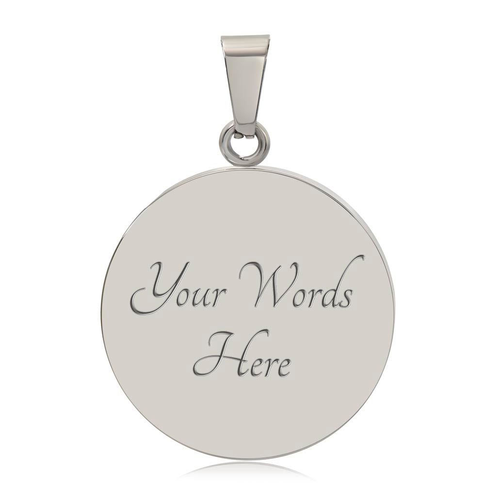 Belize Luxury Graphic Circle Necklace