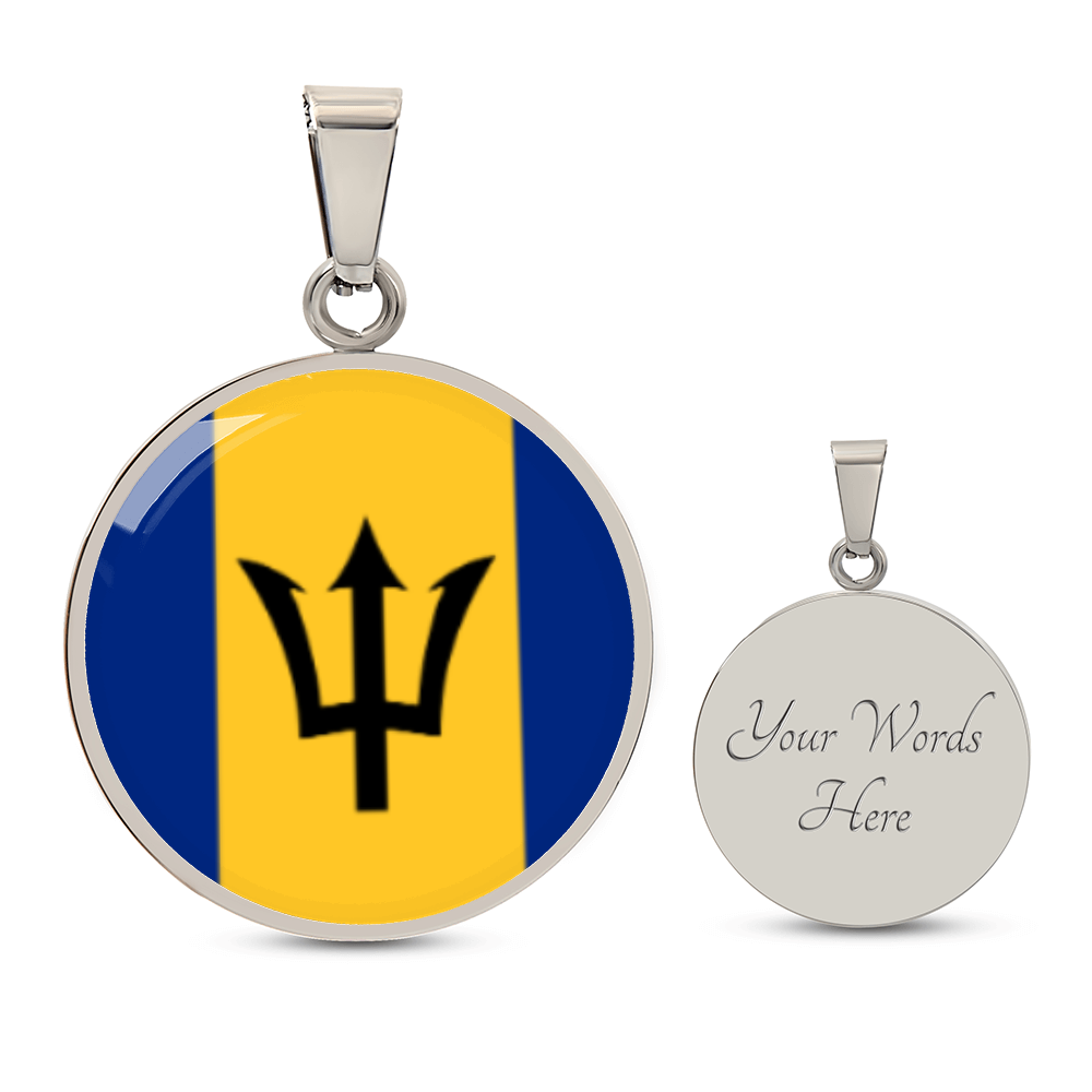 Barbados Luxury Graphic Circle Necklace