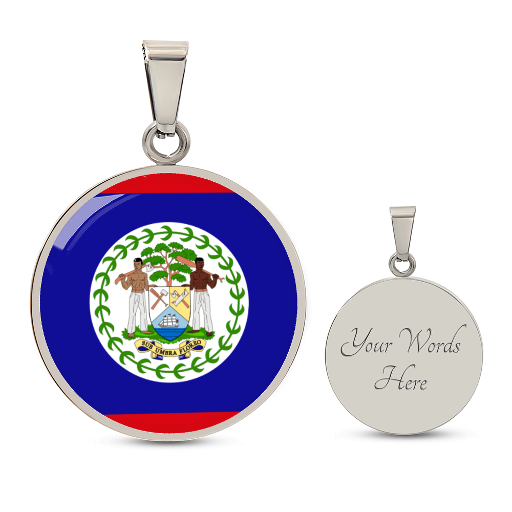 Belize Luxury Graphic Circle Necklace