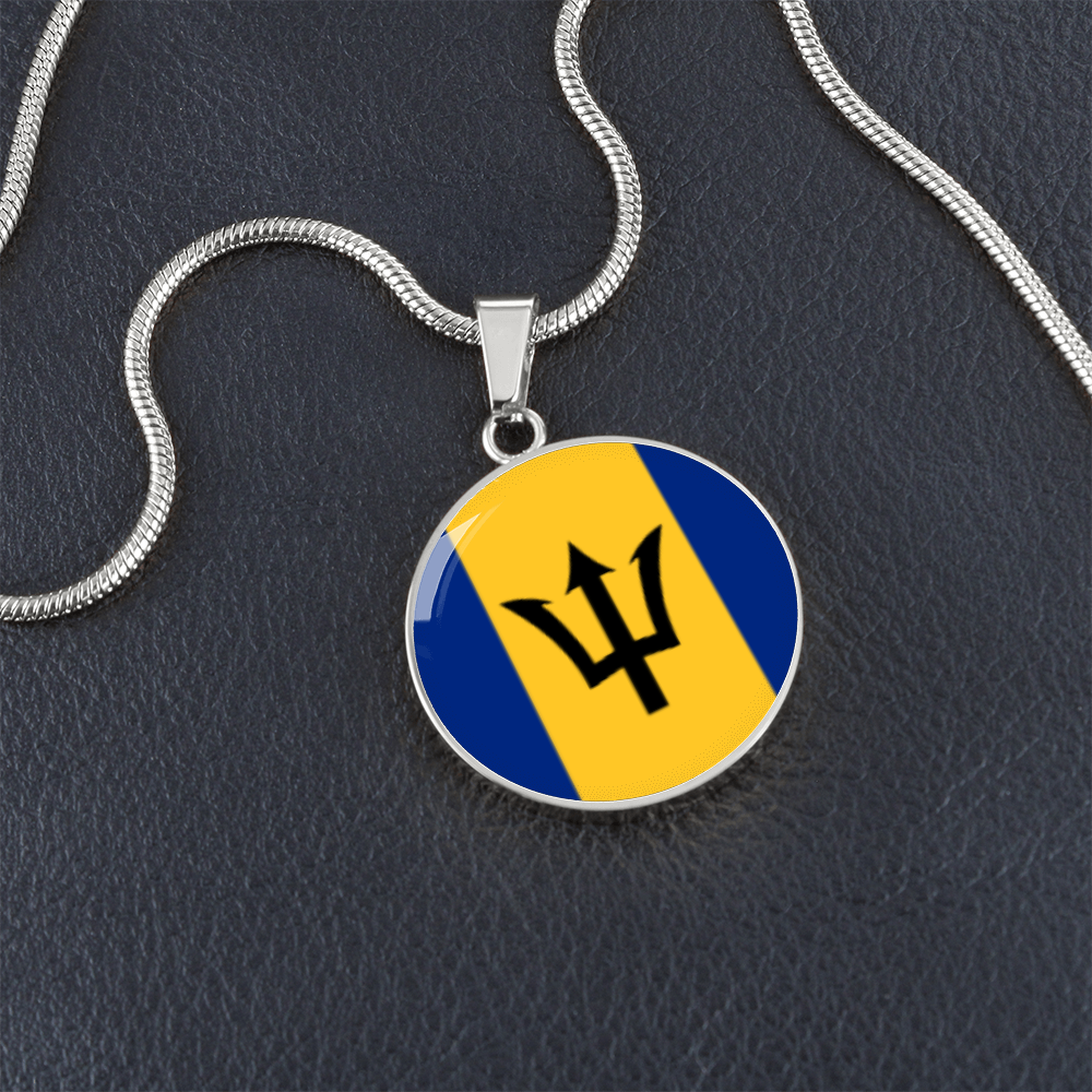 Barbados Luxury Graphic Circle Necklace