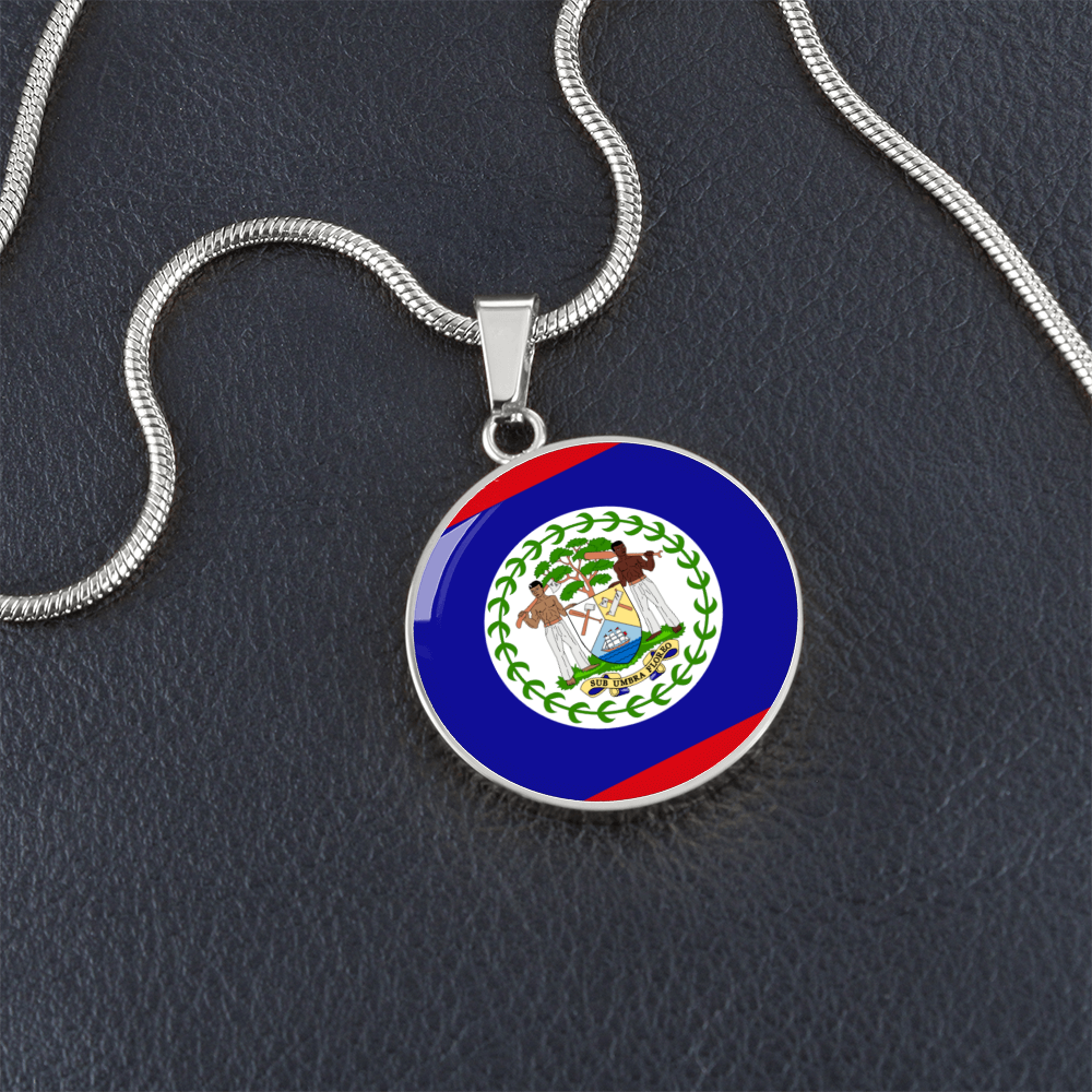 Belize Luxury Graphic Circle Necklace