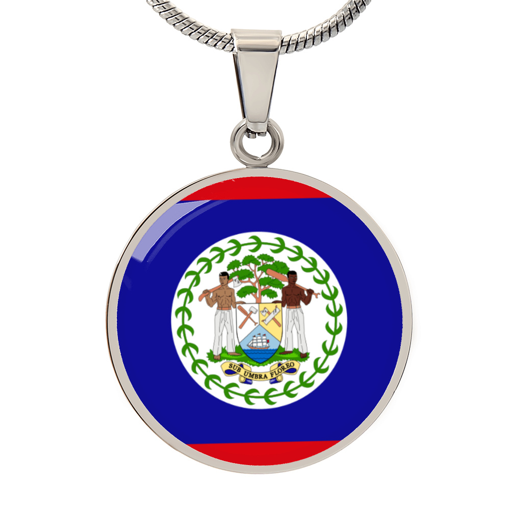 Belize Luxury Graphic Circle Necklace