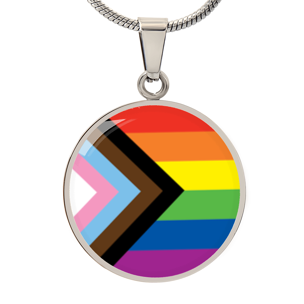 Pride Graphic Circle Necklace