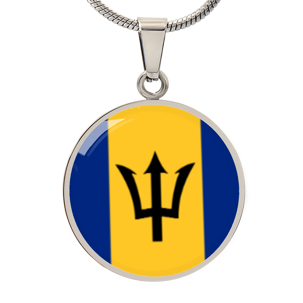 Barbados Luxury Graphic Circle Necklace