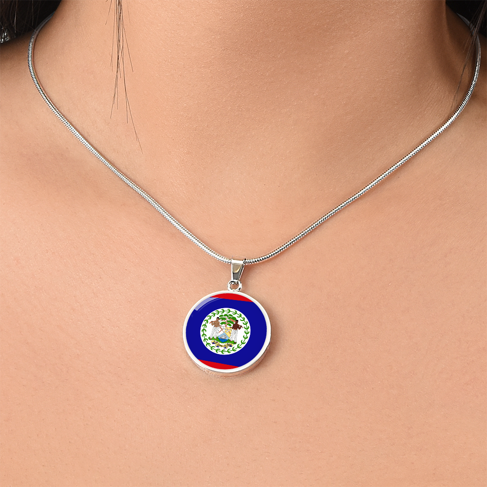 Belize Luxury Graphic Circle Necklace