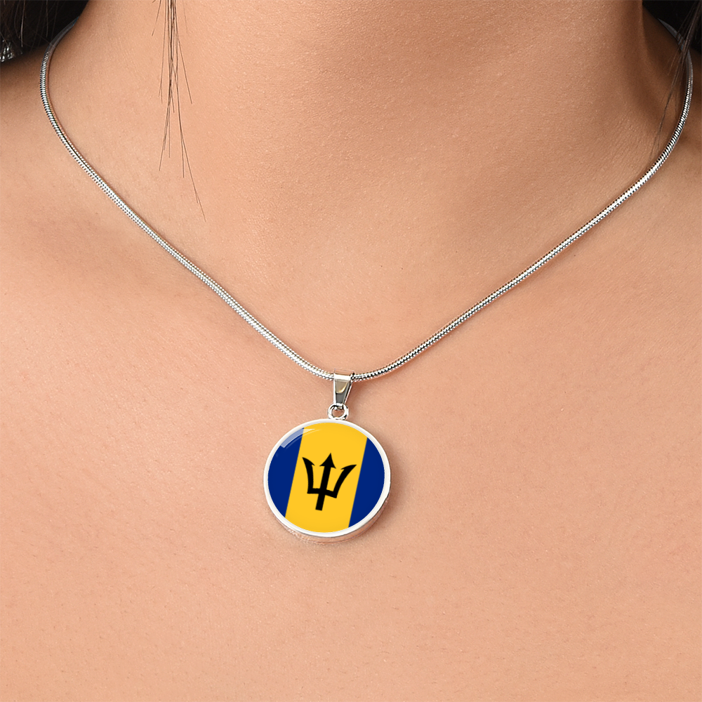 Barbados Luxury Graphic Circle Necklace