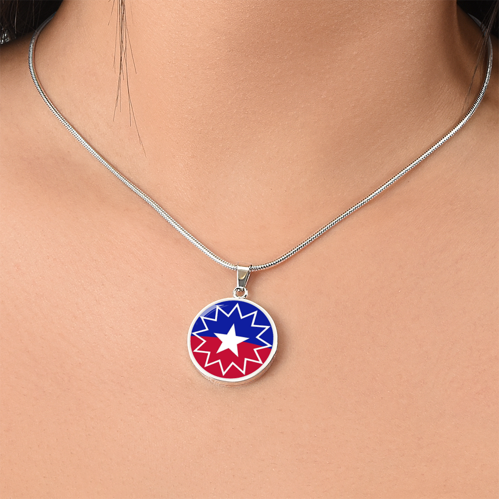 Juneteenth Luxury Graphic Circle Necklace