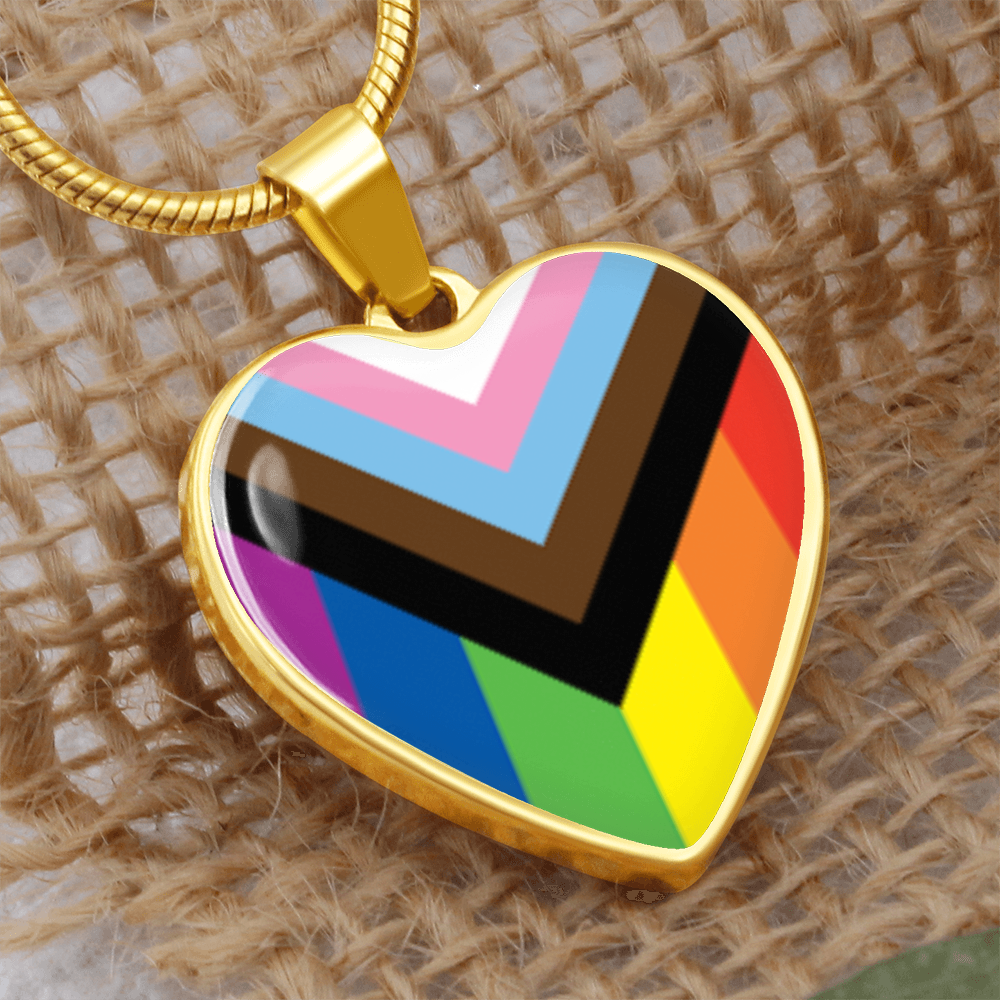 Pride Luxury Graphic Heart Necklace