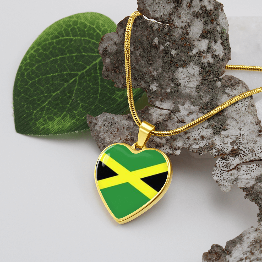 Jamaica Luxury Graphic Heart Necklace