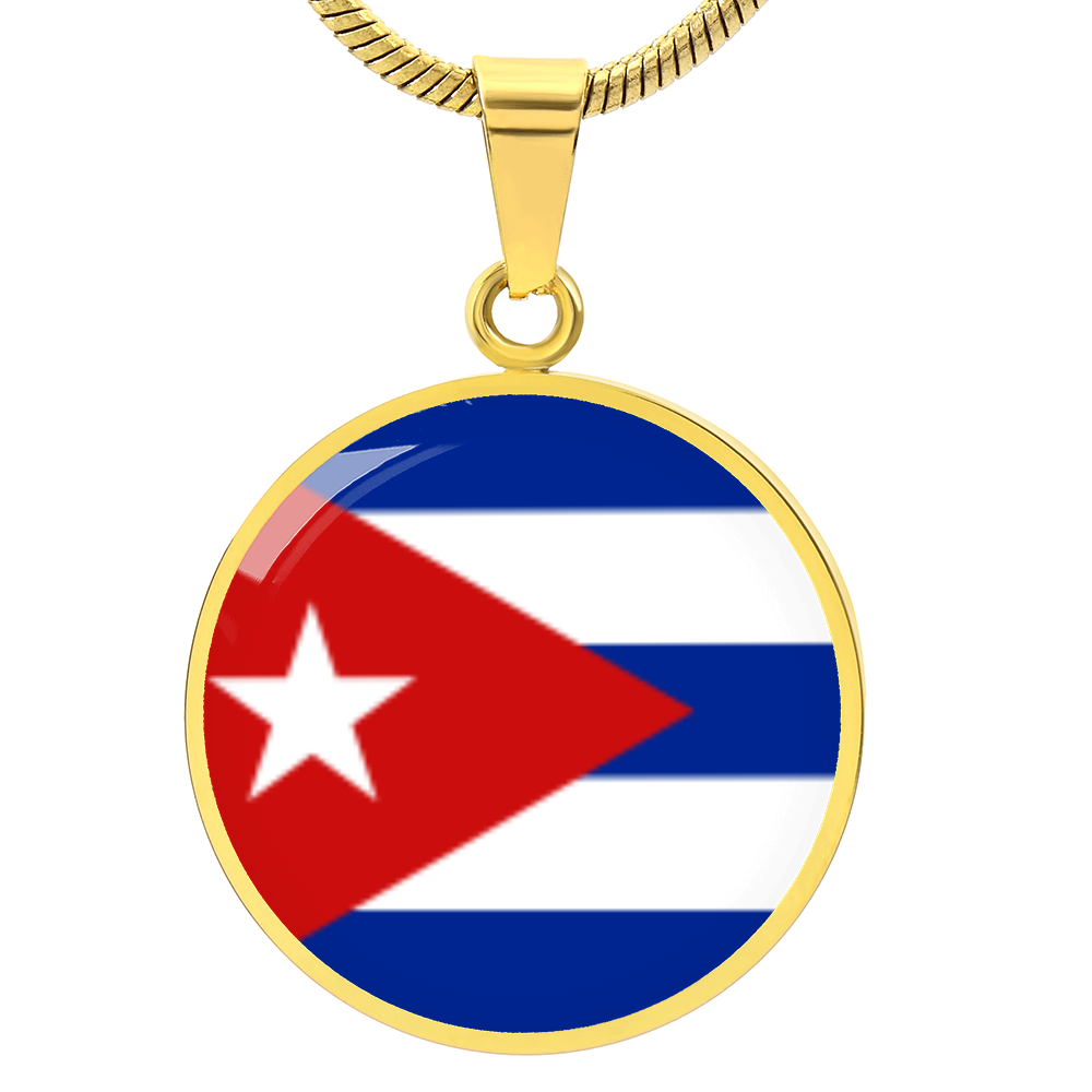 Cuba Luxury Graphic Circle Necklace