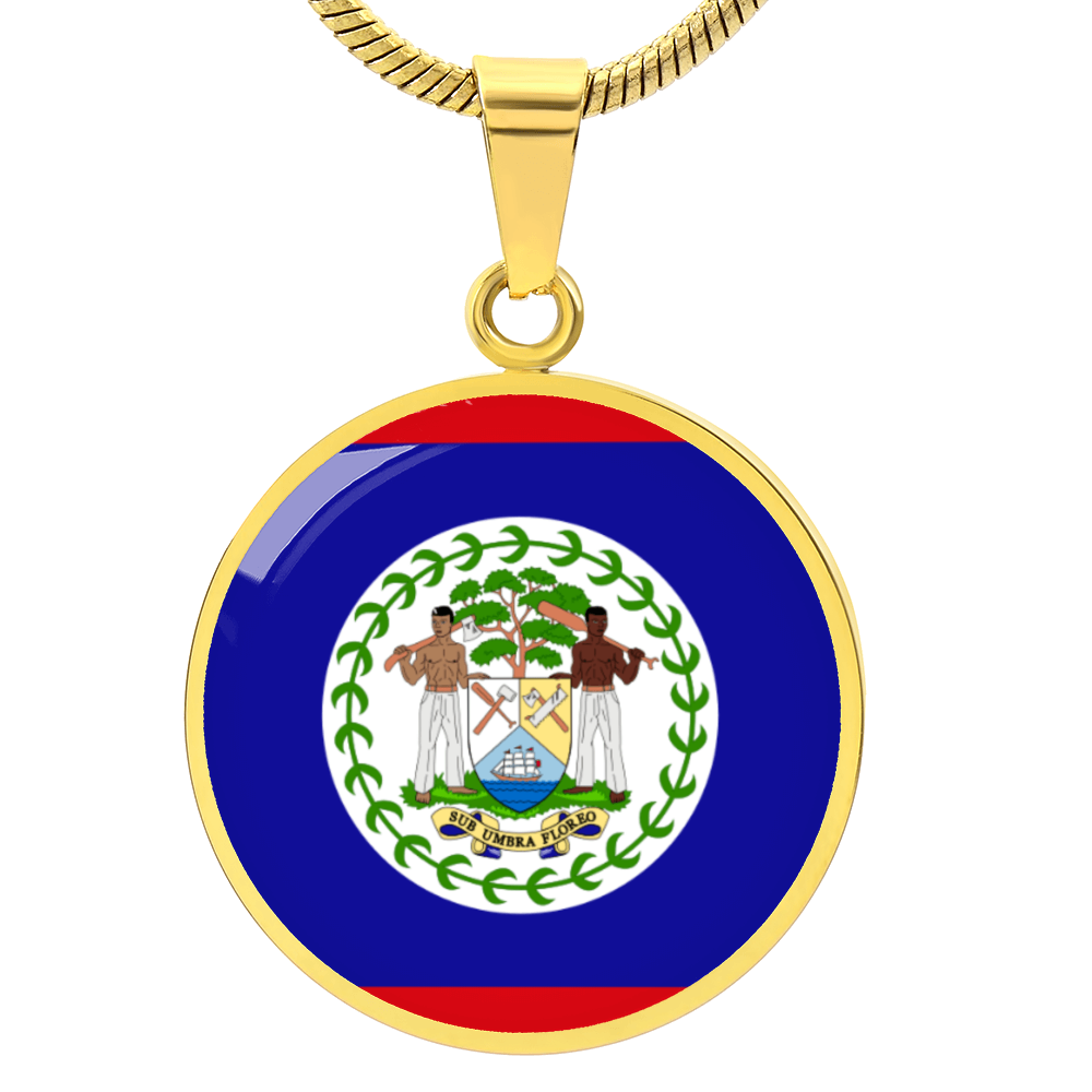 Belize Luxury Graphic Circle Necklace