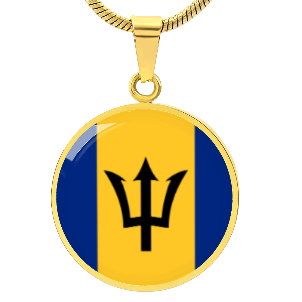 Barbados Luxury Graphic Circle Necklace