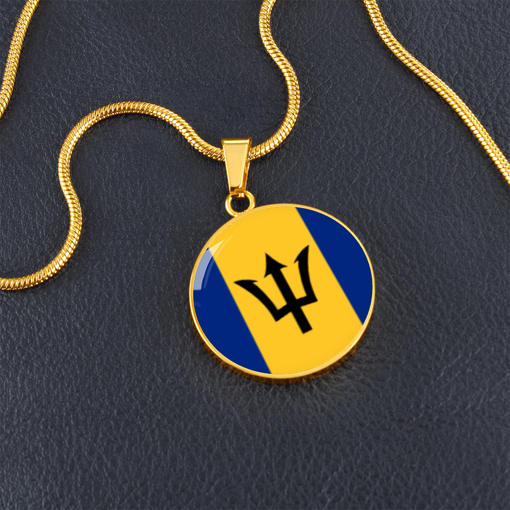 Barbados Luxury Graphic Circle Necklace