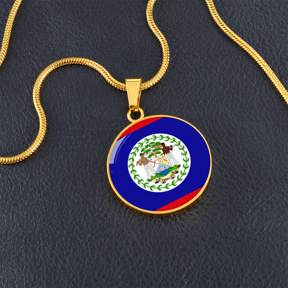 Belize Luxury Graphic Circle Necklace