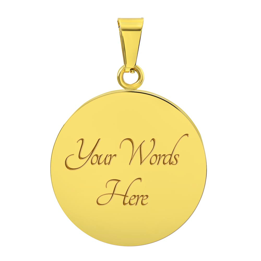 Dominican Republic Luxury Graphic Circle Necklace