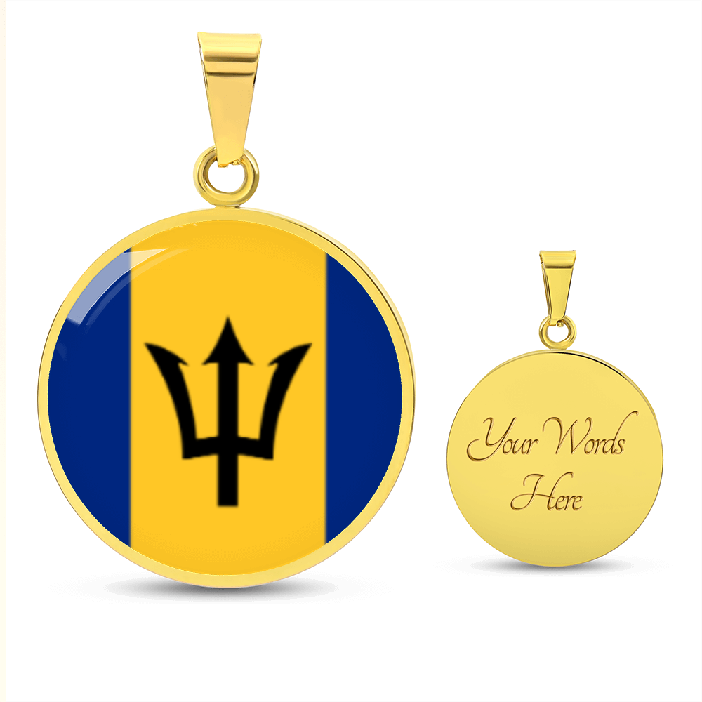 Barbados Luxury Graphic Circle Necklace