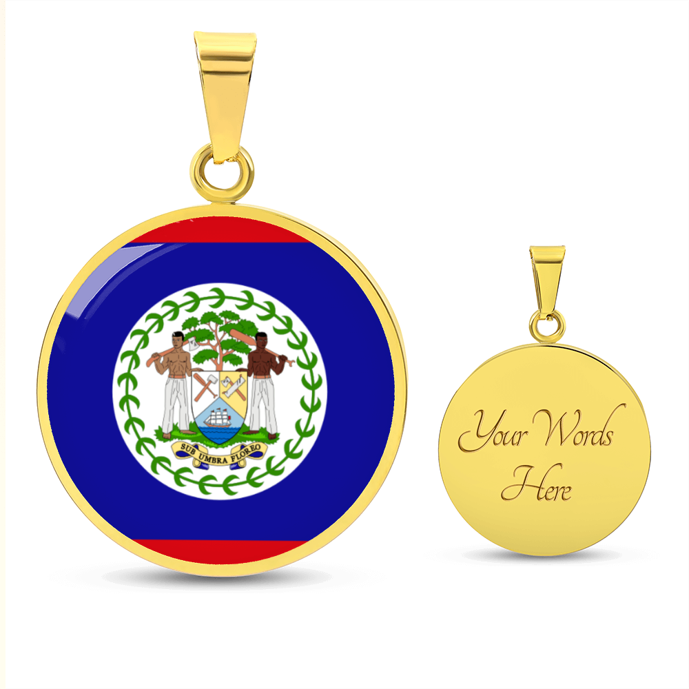 Belize Luxury Graphic Circle Necklace