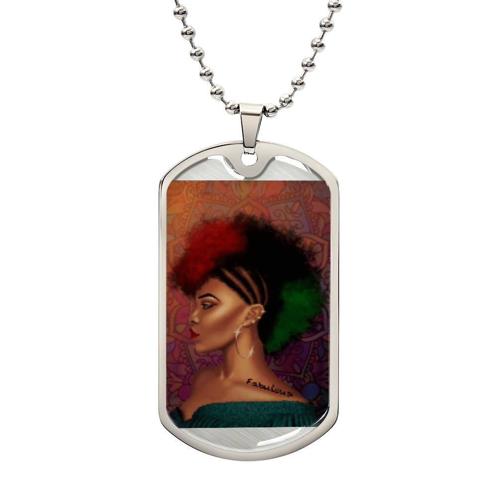"Faith" Luxury Graphic Dog Tag Necklace
