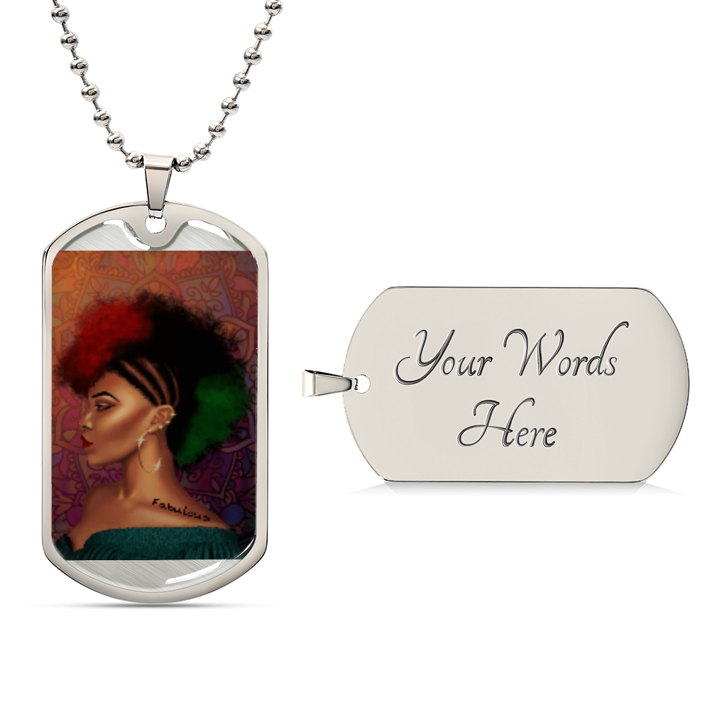 "Faith" Luxury Graphic Dog Tag Necklace