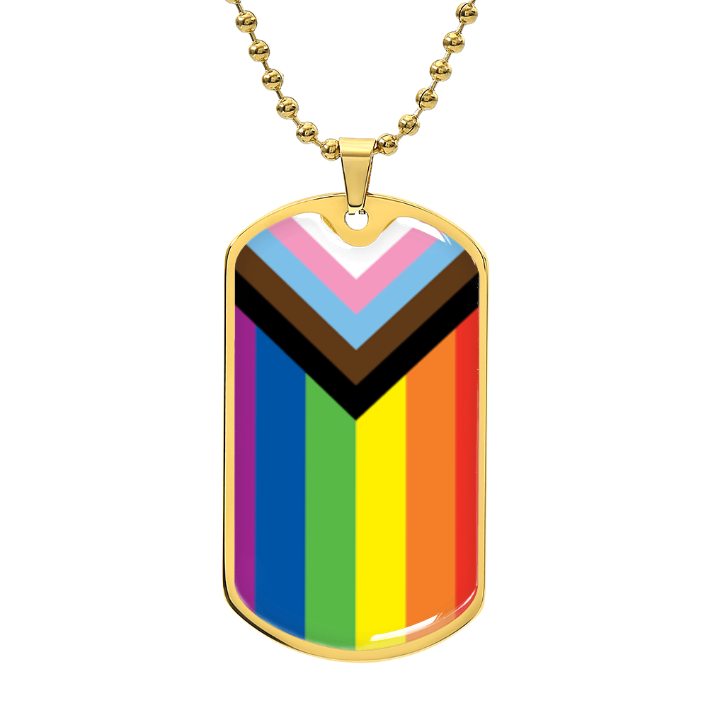 Pride Graphic Dog Tag Necklace