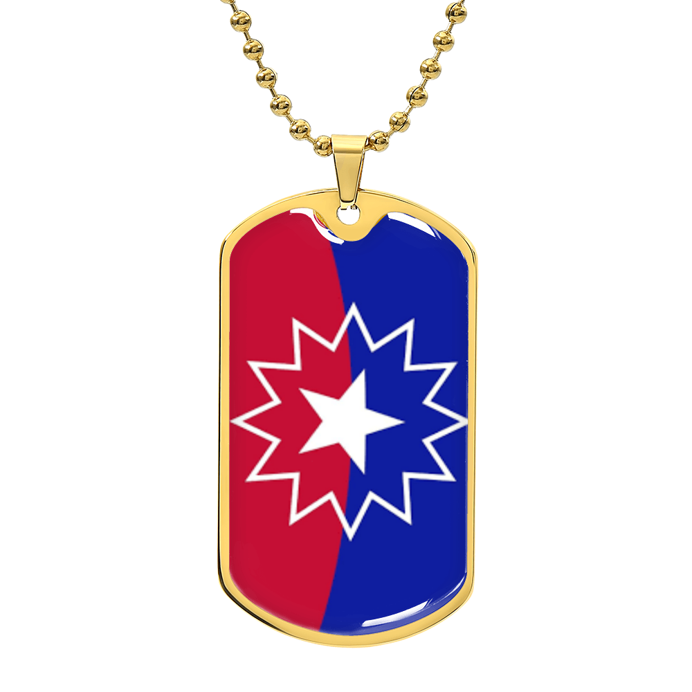 Juneteenth Luxury Graphic Dog Tag Necklace