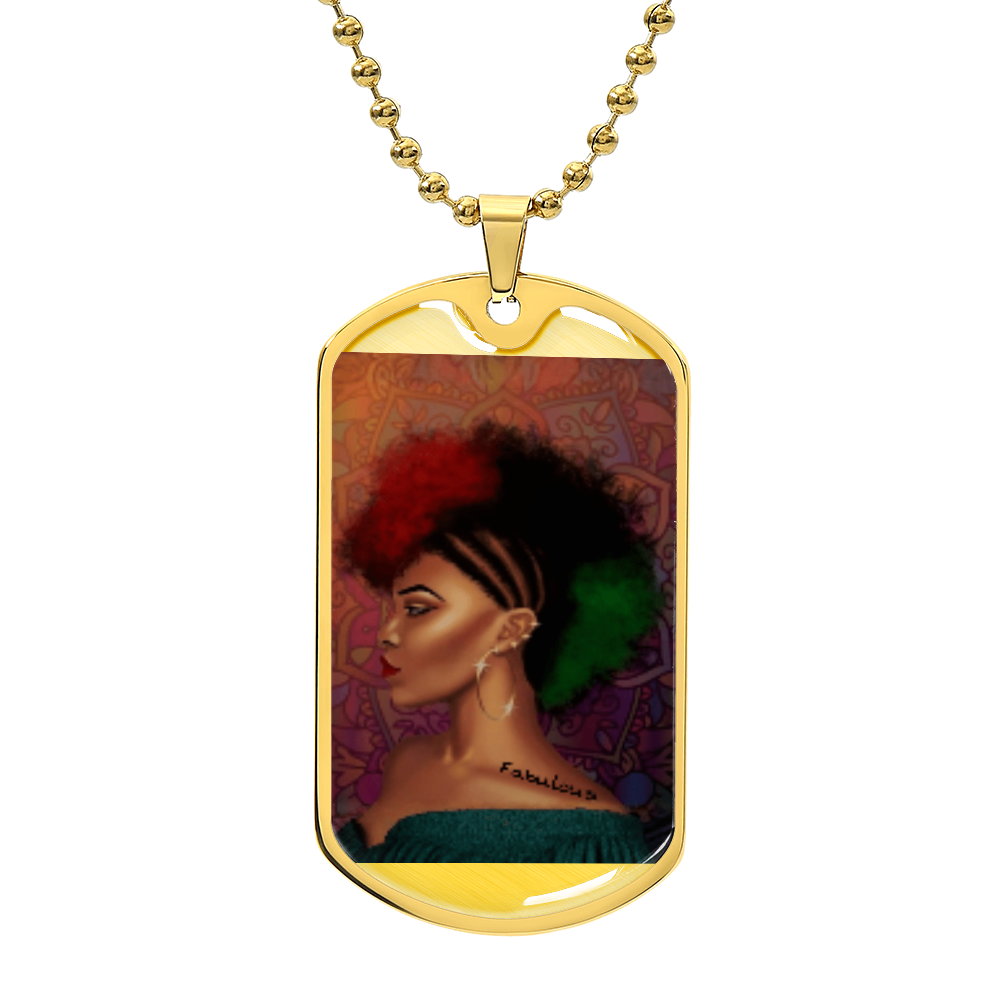 "Faith" Luxury Graphic Dog Tag Necklace