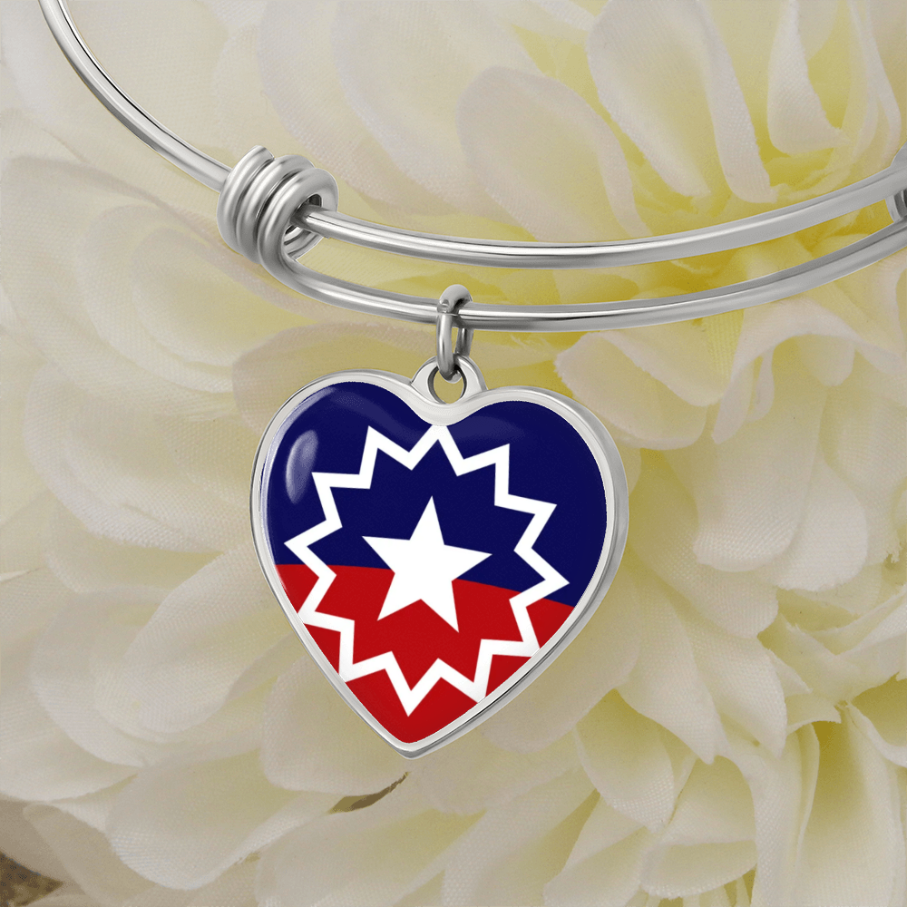 Juneteenth Luxury Heart Bangle