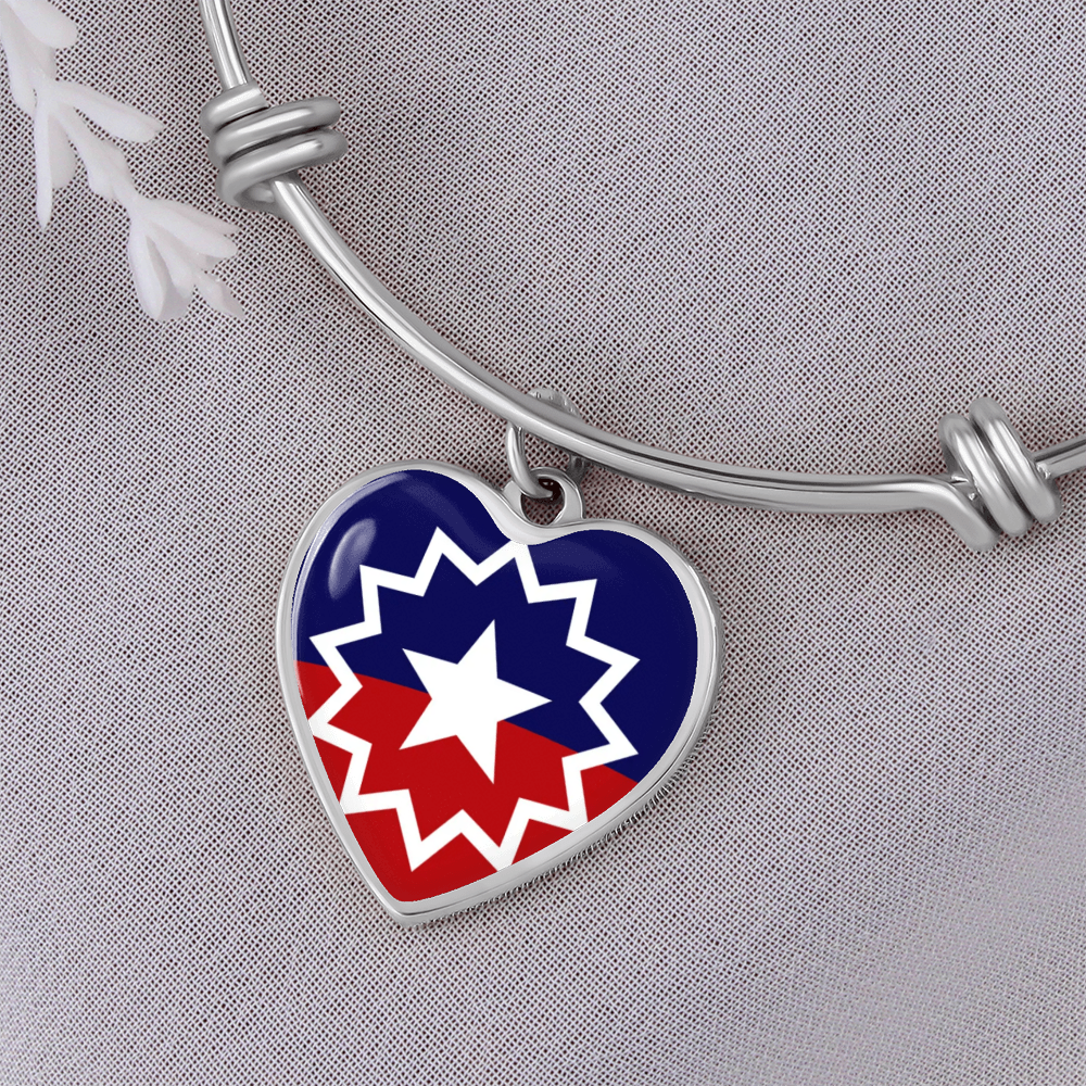 Juneteenth Luxury Heart Bangle