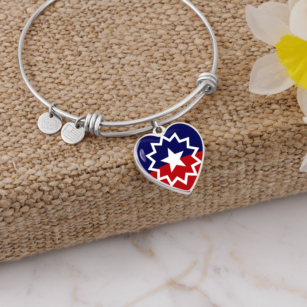 Juneteenth Luxury Heart Bangle