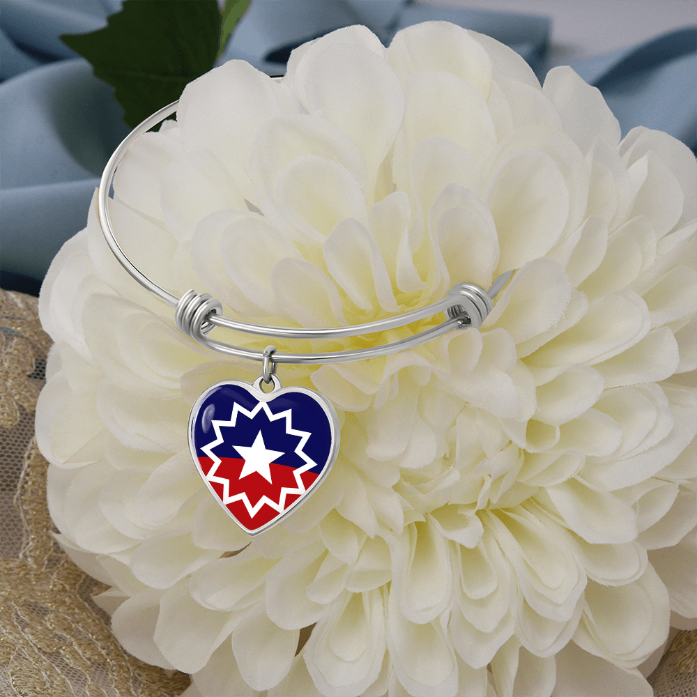 Juneteenth Luxury Heart Bangle