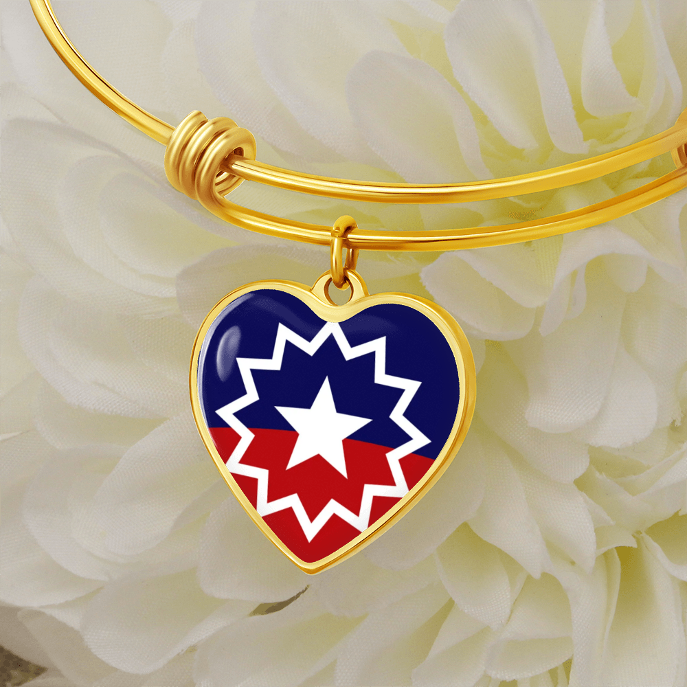 Juneteenth Luxury Heart Bangle