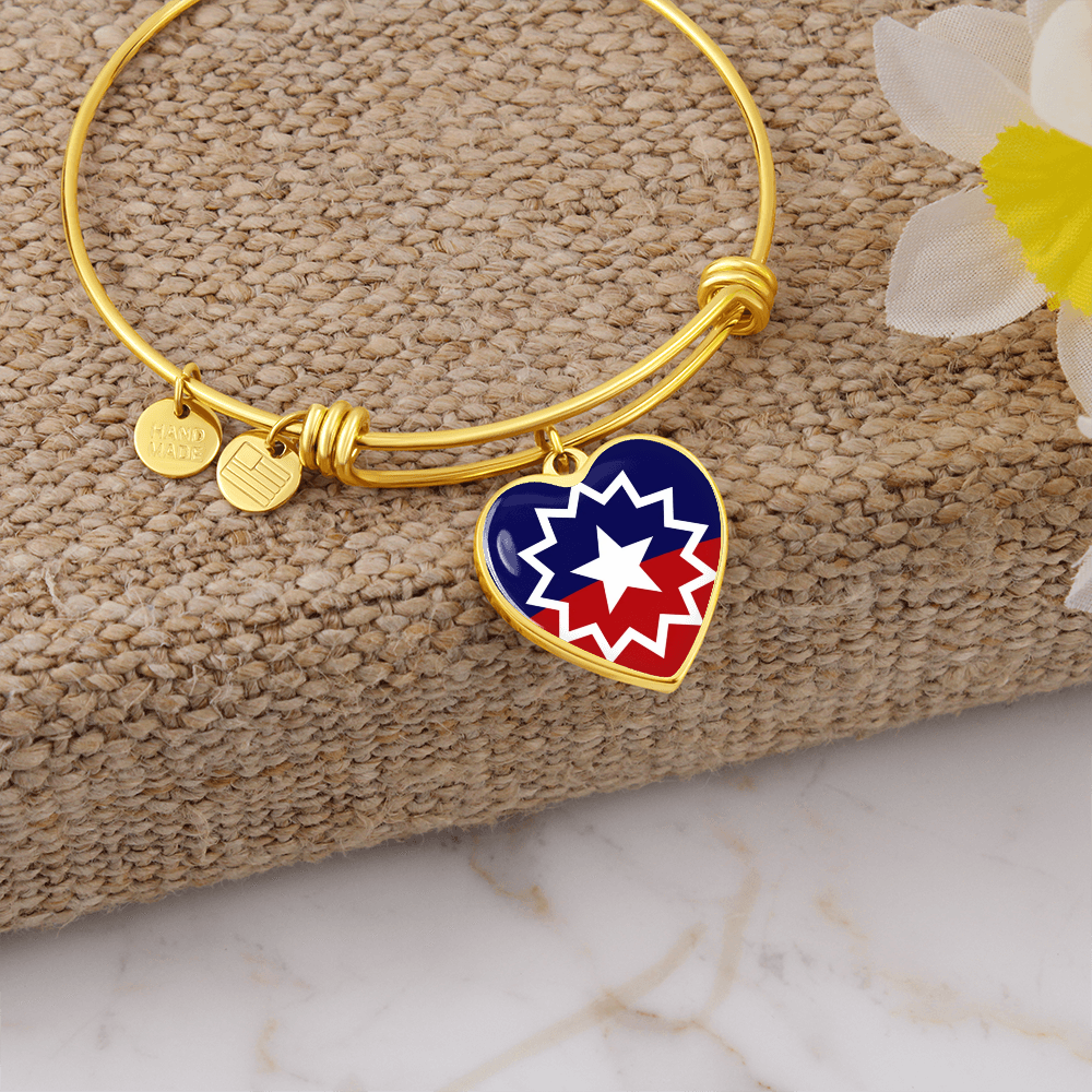 Juneteenth Luxury Heart Bangle