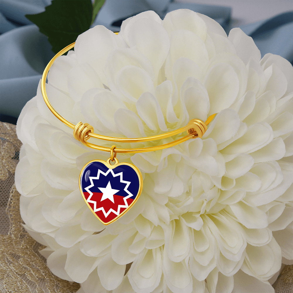 Juneteenth Luxury Heart Bangle